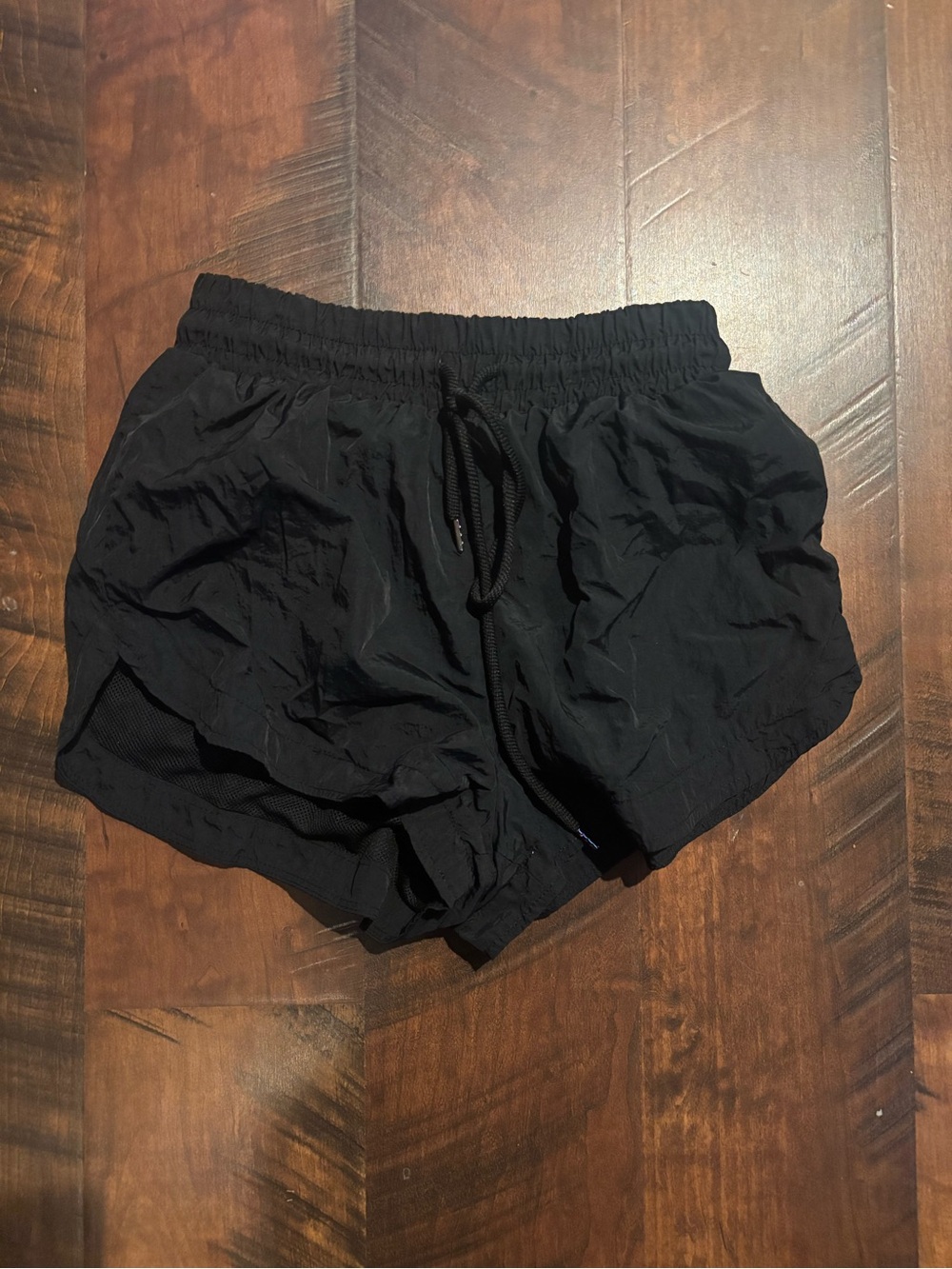 Forever 21 Black Athletic Shorts with Drawstring Waist